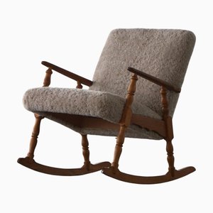 Rocking Chair in Oak from Henning Kjærnulf, 1960s