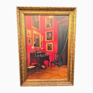 Rogelio Puente, Interno, 1980, Olio su tela