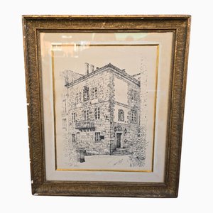 Rogelio Puente, Scène Domestique, 1977, Dessin sur Papier