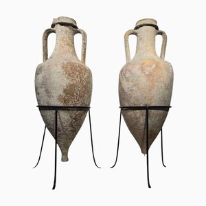 Roman Terracotta Amphorae, 3rd-1st Century BC, Set of 2