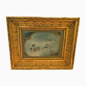 Studio preparatorio, XIX secolo, Olio su tela, Con cornice