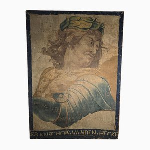 Wandteppichfragment mit Darstellung der Büste eines Kaisers von Francho, 1650