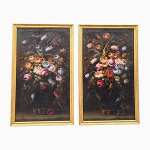 J. Palomar, Floral Still Lifes, 1964, Oil on Canvas