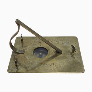 Horizontale Sonnenuhr aus Bronze nach Erasmus Habermel, 1800