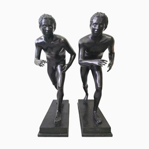 Pompeii Runner Sculptures after the 1st Century BC Originals, 1990, set di 2