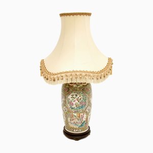 Große antike orientalische Tischlampe aus Keramik, 1890er
