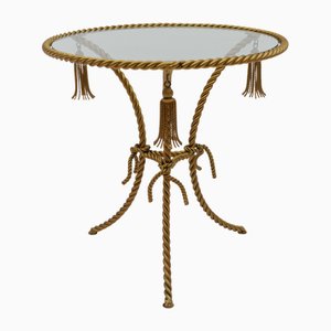 Mesa de centro florentina de metal retorcido, Italia, años 70