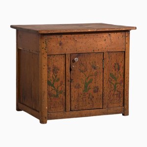 Vintage Kitchen Cabinet with Floral Details, 1920