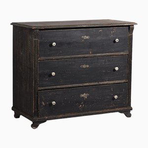 Vintage Chest of Drawers with Dark Patina, 1920