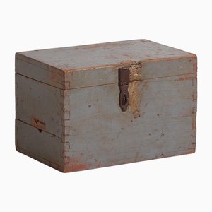 Kleine Vintage Kommode mit Grauer Patina, 1920