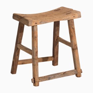 Sgabello Wabi Sabi antico, inizio XX secolo