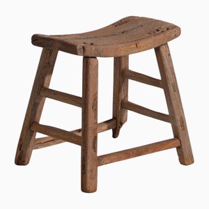 Large Antique Chinese Stool, 1900s