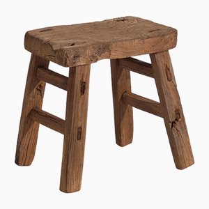 Antique Primitive Style Bedside Table, 1900s