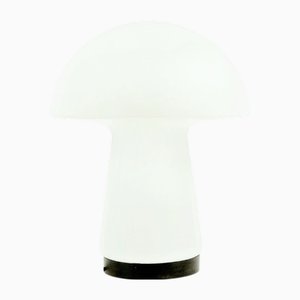 Große Space Age Mushroom Tischlampe aus Opalglas von Limburg, Deutschland, 1960er-1970er