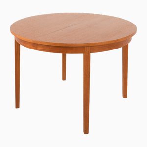 Mesa de comedor extensible de teca de CJ Rosengaarden, Dinamarca, años 60