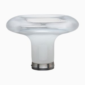 Lesbo Table Lamp in Metal and Blown Glass by Angelo Mangiarotti for Artemide, 1966