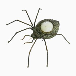 Applique Murale Spider Mid-Century en Métal, Italie, 1950s