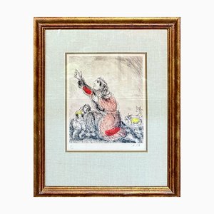 Marc Chagall, Hannah Praying to God, 1958, Acquaforte, Incorniciato