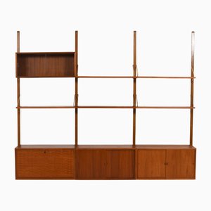 Sistema Royal Mid-Century in teak di Poul Cadovius per Cado, Danimarca, anni '60