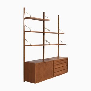 Sistema Royal Mid-Century in teak di Poul Cadovius per Cado, Danimarca, anni '60