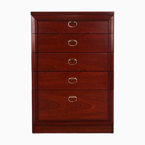 Cassettiera in mogano, Danimarca, anni '80, Danimarca