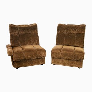 Sessel aus Samt, 1960er, 2er Set