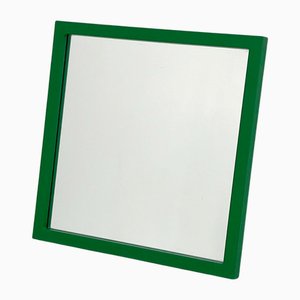 Grüner Quadratischer Spiegel von Anna Castelli Ferrieri für Kartell, 1980er