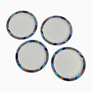 Scenario Metropol Plates by Barbara Brenner for Rosenthal, 1990s, Set of 4