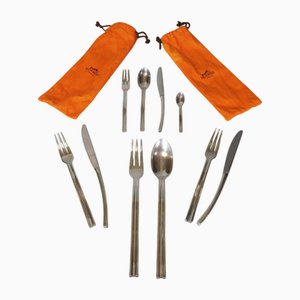 Set di posate modello Ondes di Hermès Paris, set di 98