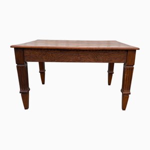 Mesa Art Déco de roble tallado, 1930