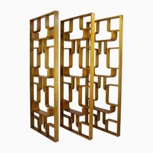 Mid-Century Modern Room Dividers by Ludvik Volak for Drevopodnik Holesov, 1960s, Set of 3
