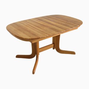 Vintage Oval Extendable Dining Table, 1970s