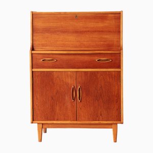Vintage English Teak Secretary Desk from Jentique, 1960s