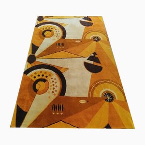 Constructivist Mechanical Futuristic Rug or Tapestry, France, 1950s