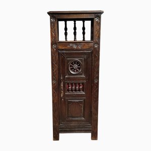 Breton Bonnetière in Carved Oak, 1850s