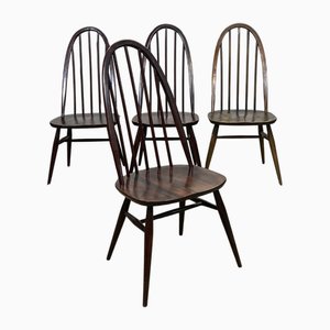 Ulmenholz Stühle von Ercol, 1970er, 4 . Set