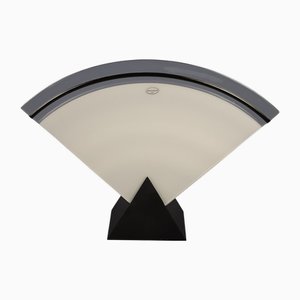 Lampada da tavolo ventaglio modernista in vetro di Murano, anni '70