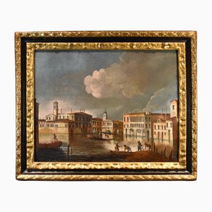 Francesco Tironi, Ansicht von Venedig, Eingang Cannaregio, 1780, Öl auf Leinwand