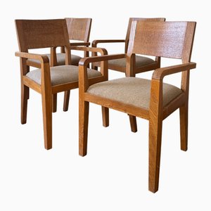 Chaises de Salle à Manger Art Déco Vintage, 1940s, Set de 4