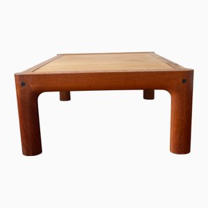 Mesa de centro Mid-Century moderna de teca, años 50