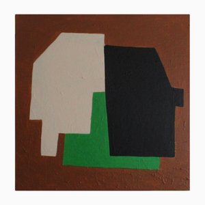 Bodasca, Abstract Minimalist Bound Forms, 2025, Acrilico su tela