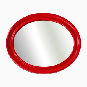 Italian Bakelite Mirror in Red by Carrara & Matta, 1970s