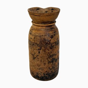 Pentola vintage in legno, India, anni '50