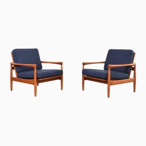 Mid-Century Modern Kolding Chairs in Oak by Erik Wørts for Ikea, 1960s, Set of 2