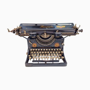 Deutsche Vintage Truimph Schreibmaschine aus Metall & Stahl, 1920