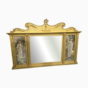 Antiker edwardianischer Vergoldeter Spiegel, 1900