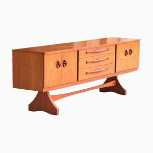 Mid-Century Teak Sideboard mit Skulpturalem Gestell von Beautility, 1960er