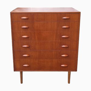 Commode à Tiroirs Vintage en Teck par Johannes Sorth, Danemark, 1960s