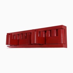 Red Minivip Coat Rack by Benanti & Brunori for Velca Legnano, 1970s
