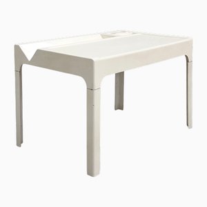 Tavolino da caffè Space Age in fibra di vetro attribuito a Marc Berthier per Ozoo, 1968